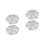 4Pcs Round Black Iron Cooling Rack Stable Non-Stick Cake Bread Baking 3