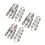 24Pcs Silver Stainless Steel Finger Ring Blanks with Polished Surface 10