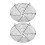 4Pcs Round Black Iron Cooling Rack Stable Non-Stick Cake Bread Baking 10
