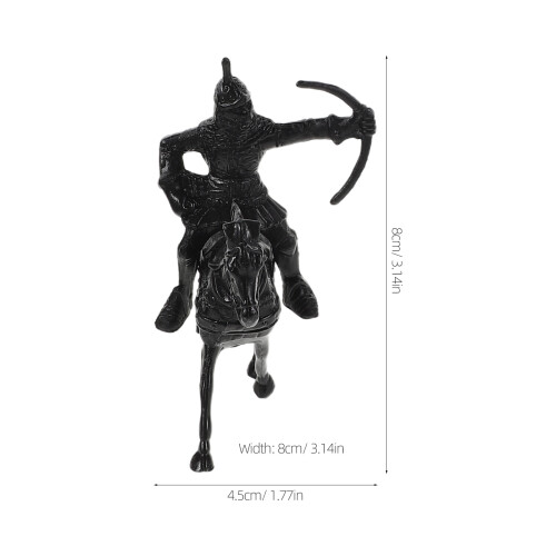 1Set Detailed Plastic Knight Toy Set for Boys Decorative Display 2