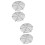 4Pcs Round Black Iron Cooling Rack Stable Non-Stick Cake Bread Baking 6