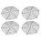 4Pcs Round Black Iron Cooling Rack Stable Non-Stick Cake Bread Baking 2