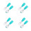 4Sets Baby Spoon Fork Kit Lightweight Silicone Handle Assorted Colors 10