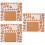 3Pcs Multi Color Paper Quilling Rolling Mold Durable Cork Template Kit 9