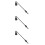 3Pcs Metal Candle Extinguisher Long Handle Decorative Wick Snuffer 9