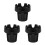 3Pcs Plastic Golf Cart Ashtrays Black Portable Car 9