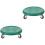 2Sets Versatile Home Fitness Discs for Abdominal Training in Green 4