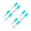 4Sets Baby Spoon Fork Kit Lightweight Silicone Handle Assorted Colors 8