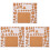 3Pcs Multi Color Paper Quilling Rolling Mold Durable Cork Template Kit 4