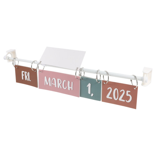 2Sets Boho Classroom Flip Calendar Set Colorful Wall Organizer 2