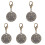 5Pcs DIY Engraved Silver Dog Tags Copper Pet Id Tags for Pets 3