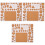3Pcs Multi Color Paper Quilling Rolling Mold Durable Cork Template Kit 5