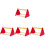4Pcs Red Wooden Chick Brooder Stand Parrot Roosting and Training Bar 3