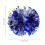 6Pcs Reusable Blue Plastic Pom Poms Cheerleading Props for Playing 10