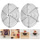 4Pcs Round Black Iron Cooling Rack Stable Non-Stick Cake Bread Baking 9