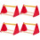 4Pcs Red Wooden Chick Brooder Stand Parrot Roosting and Training Bar 5