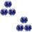 6Pcs Reusable Blue Plastic Pom Poms Cheerleading Props for Playing 8