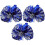 6Pcs Reusable Blue Plastic Pom Poms Cheerleading Props for Playing 3