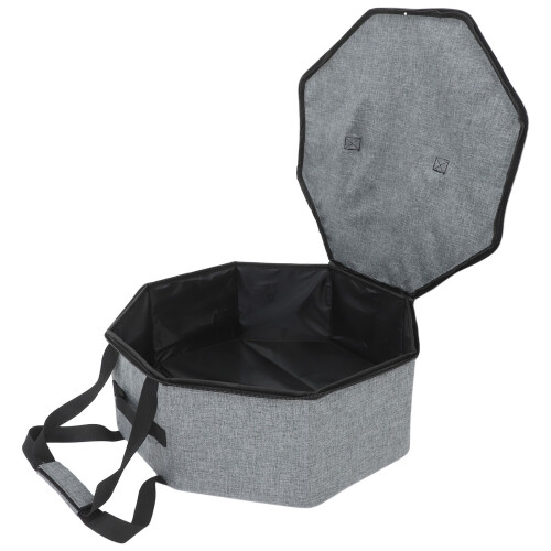 3Pcs Light Grey Foldable Hat Storage Box Round Cowboy Hat Organizer 1