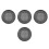 4Pcs Black Nonstick Perforated Pizza Pan Airflow Baking Tray 4
