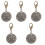 5Pcs DIY Engraved Silver Dog Tags Copper Pet Id Tags for Pets 4