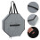 3Pcs Light Grey Foldable Hat Storage Box Round Cowboy Hat Organizer 10