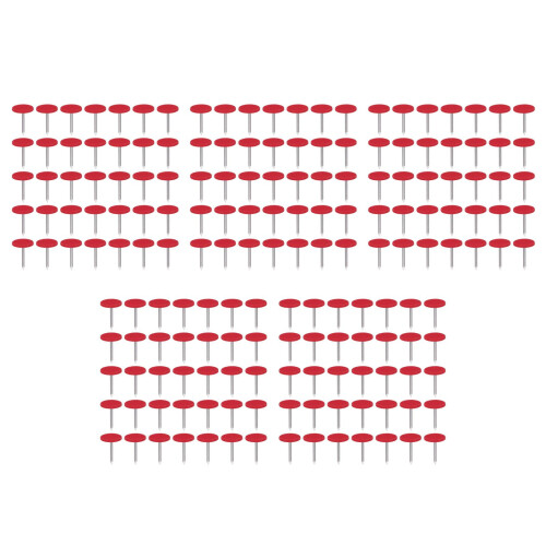 1000Pcs Red Flat Head Thumbtacks Iron Pins for Map and Poster Hanging 2
