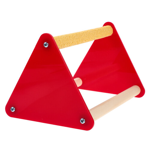 4Pcs Red Wooden Chick Brooder Stand Parrot Roosting and Training Bar 1