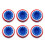 12Pcs American Flag Placemat Set Multi Color Inflatable Table Decor 1