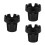 3Pcs Plastic Golf Cart Ashtrays Black Portable Car 7