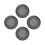 4Pcs Black Nonstick Perforated Pizza Pan Airflow Baking Tray 7