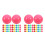 100Pcs Lightweight Hollow Plastic Counting Balls for Children Learning 6