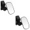 2Pcs Adjustable Baby Car Mirror Rear Facing Clip- Black 6