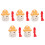 5Pcs Kids Ceramic 6-Hole Mushroom Ocarina Beginner Wind Instruments 4