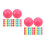 100Pcs Lightweight Hollow Plastic Counting Balls for Children Learning 7