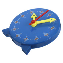 3Pcs Educational Kids Clocks Blue Plastic Time Teaching Learning Toys