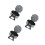 3Pcs Light Grey Foldable Hat Storage Box Round Cowboy Hat Organizer 8