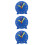 3Pcs Educational Kids Clocks Blue Plastic Time Teaching Learning Toys 7