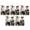 5Pcs Portable Ivory Self Tanning Brushes Wave Shape Body Brush Set 7