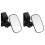 2Pcs Adjustable Baby Car Mirror Rear Facing Clip- Black 2