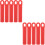 10Pcs Red Rubber Billiard Cue Wall Mounted Cue Storage 6