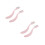 4Pcs Compact Pink Makeup Tool Eyebrow Brush and Lash Comb 8