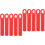 10Pcs Red Rubber Billiard Cue Wall Mounted Cue Storage 5