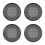 4Pcs Black Nonstick Perforated Pizza Pan Airflow Baking Tray 9
