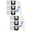 12Pcs Assorted Color Magnetic Remote Holders Wall Mount ABS 5