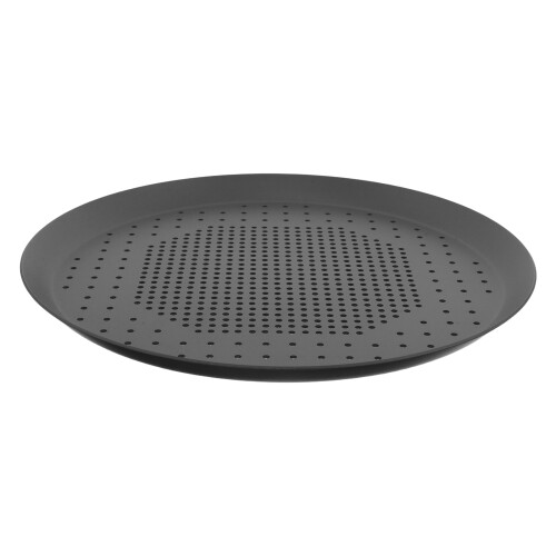 4Pcs Black Nonstick Perforated Pizza Pan Airflow Baking Tray 2