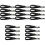 20Pcs Portable Black Hockey Chin Strap with Single Snap 3