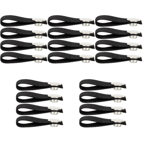 20Pcs Portable Black Hockey Chin Strap with Single Snap 2