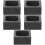 5Pcs High Stability Graphite Molds for DIY Metal Casting Black Design 8