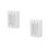 2Pcs White ABS Single Gang Surface Mount Electrical Box for Switches 4